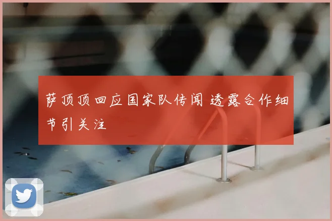 萨顶顶回应国家队传闻 透露合作细节引关注